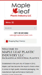 Mobile Screenshot of mapleleaf-plast.com