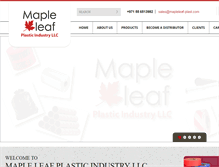 Tablet Screenshot of mapleleaf-plast.com